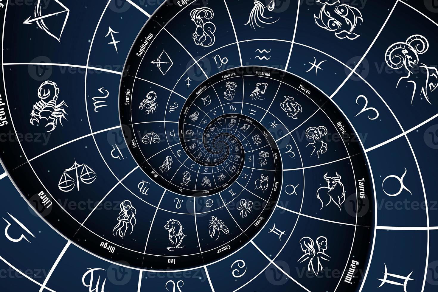 ilustración de fondo de signo de astrología y alquimia foto