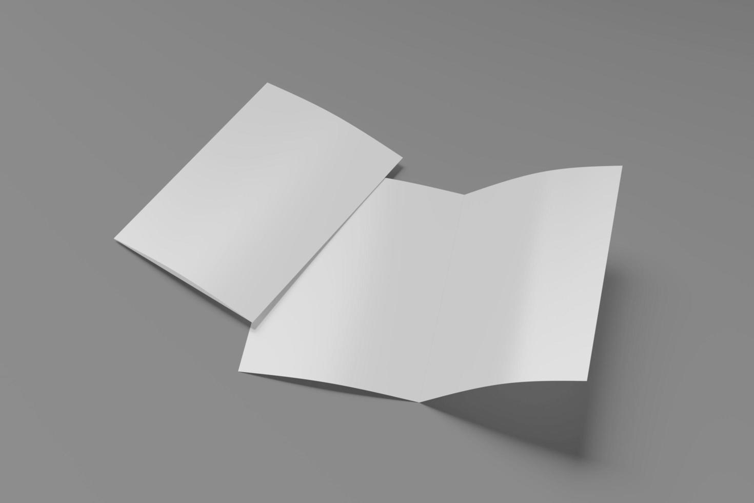 A5 BIFOLD FLYER BLANK MOCKUPS photo