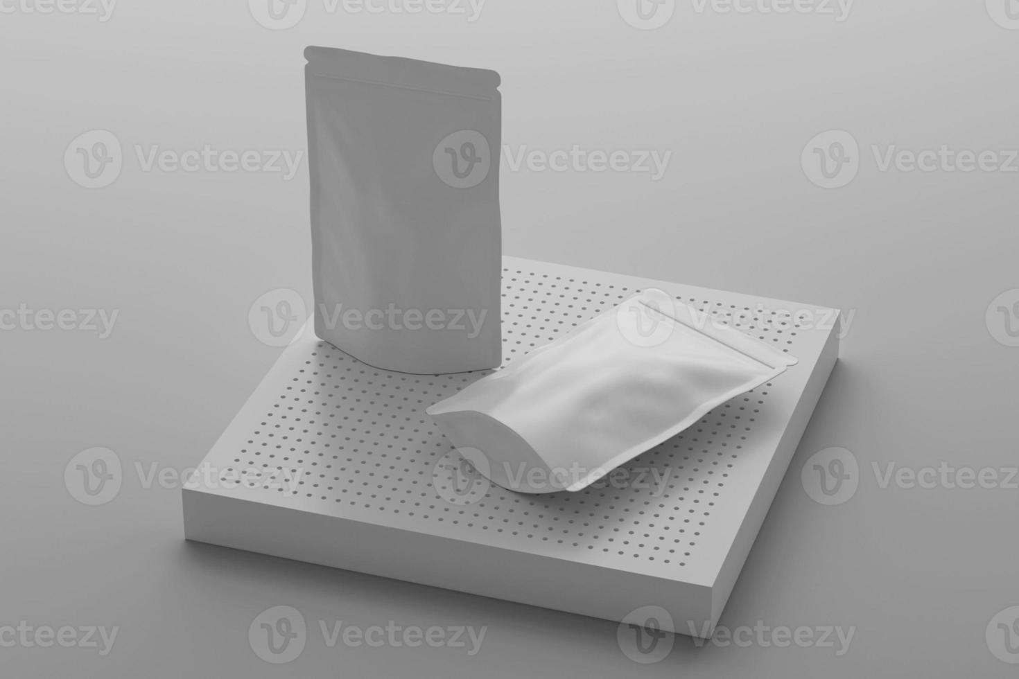 POUCH CAFFEE BLANK MOCKUPS photo