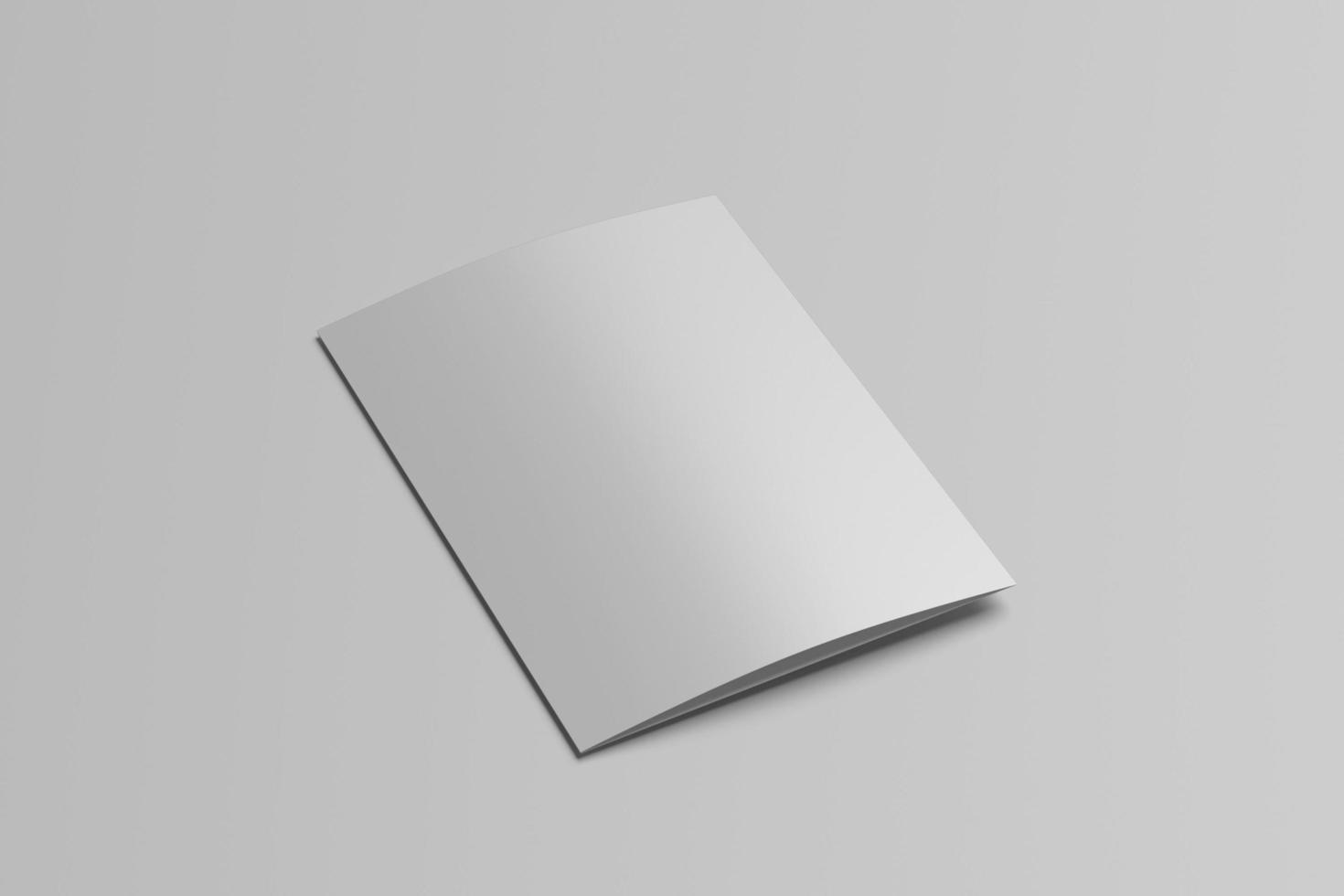 A5 Bifold Brochure Blank Mockups photo