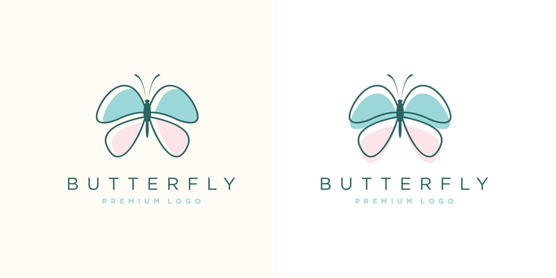 Beauty Butterfly Logo Template Vector icon design