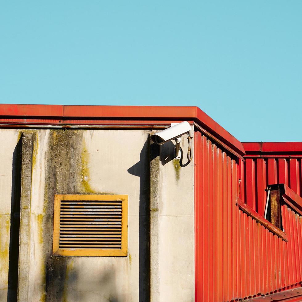 security camera on the wall photo