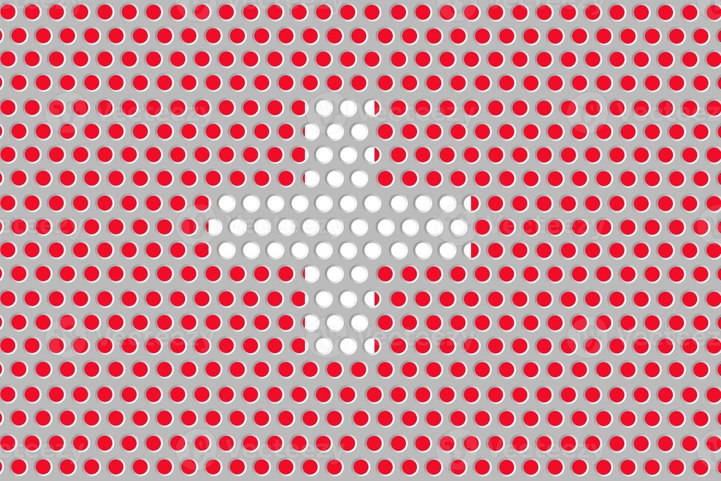 Flag of Switzerland on metal photo