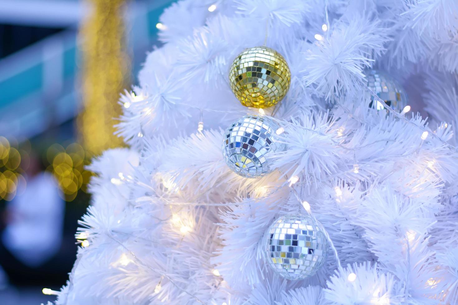 Xmas ball, led and bokeh photo