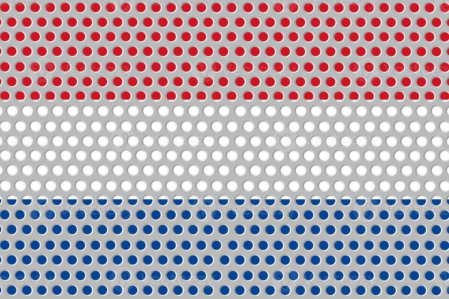 Flag of Netherland on metal photo