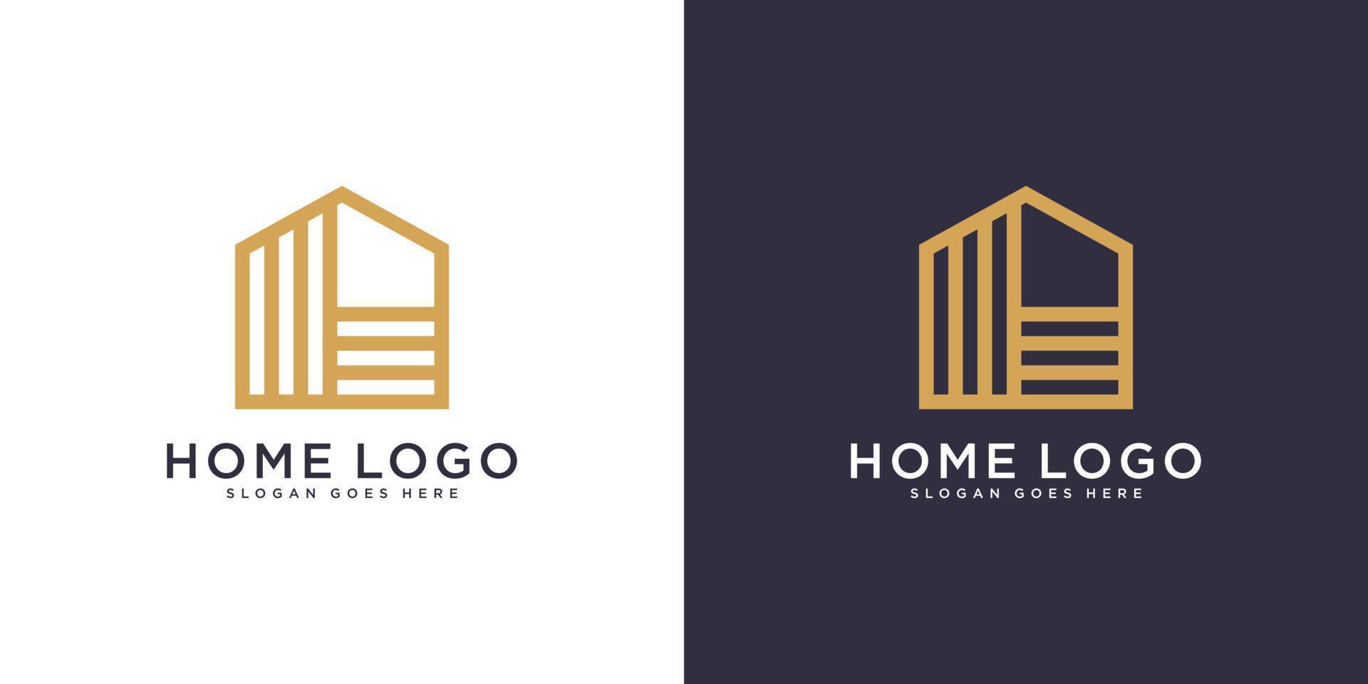 Home Logo Design Template vector