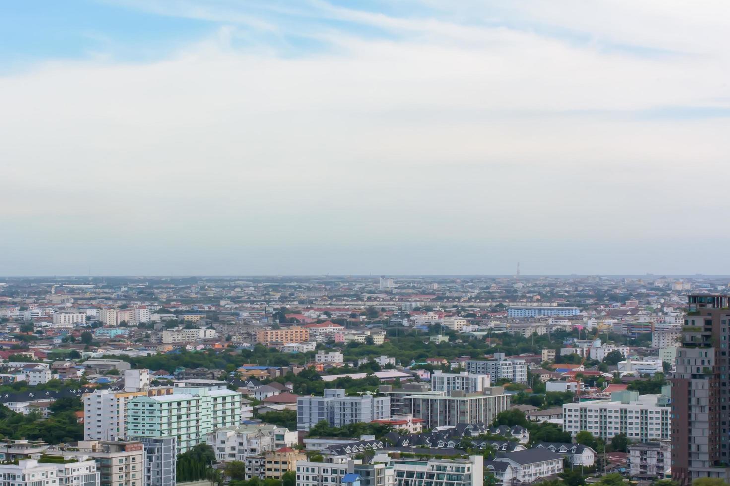 View many buildings and sky photo