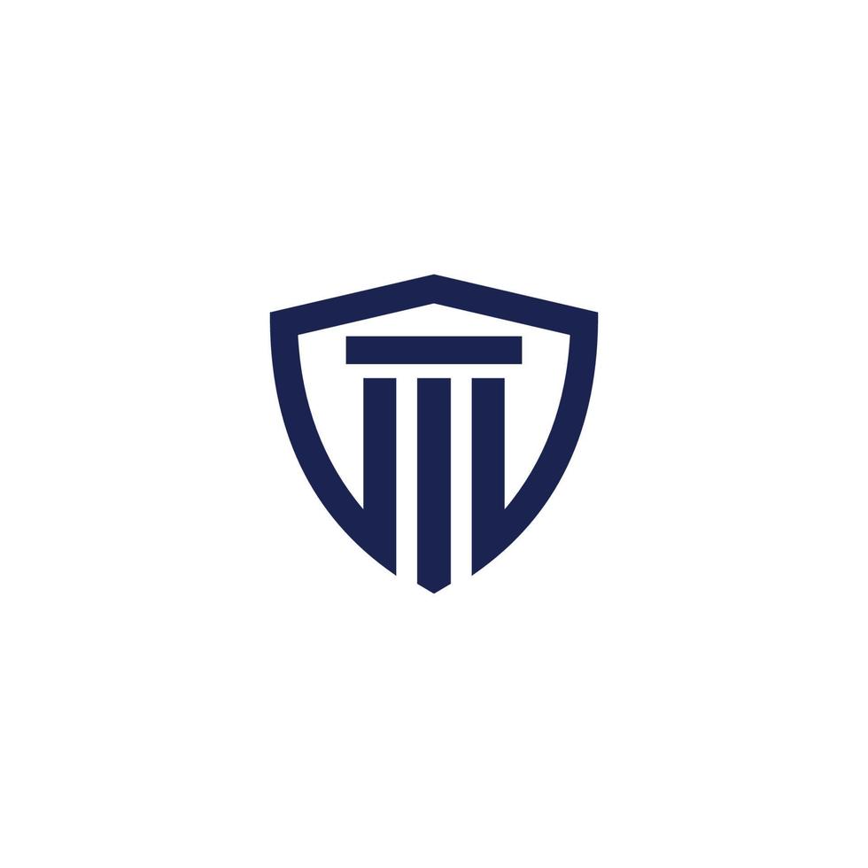 law shield logo vector design