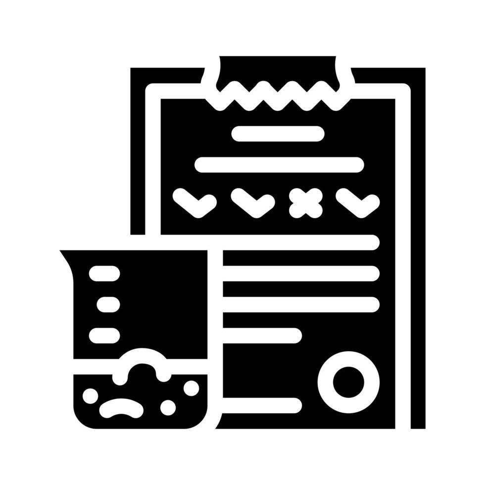 soil analysis glyph icon vector illustration black