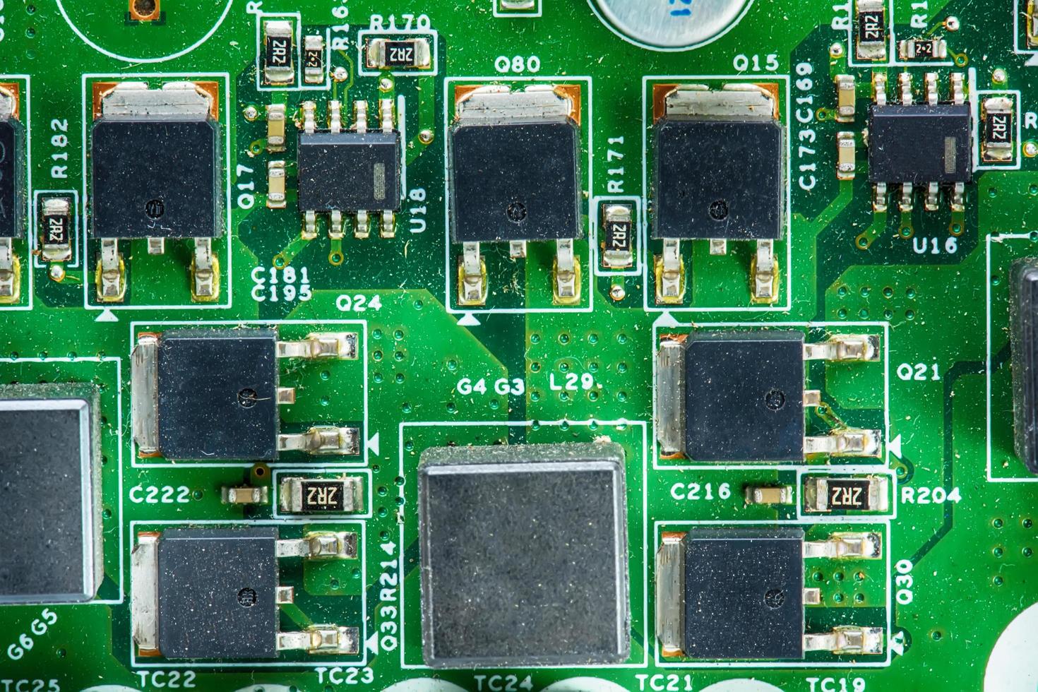 Components of the motherboard photo