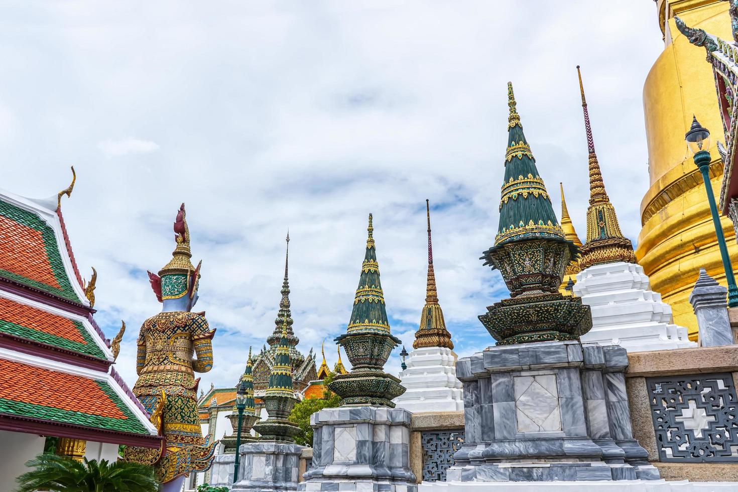 One landmark of Wat Phra Kaew in Bangkok, Thailand. A place everyone in every religion can be viewed. photo