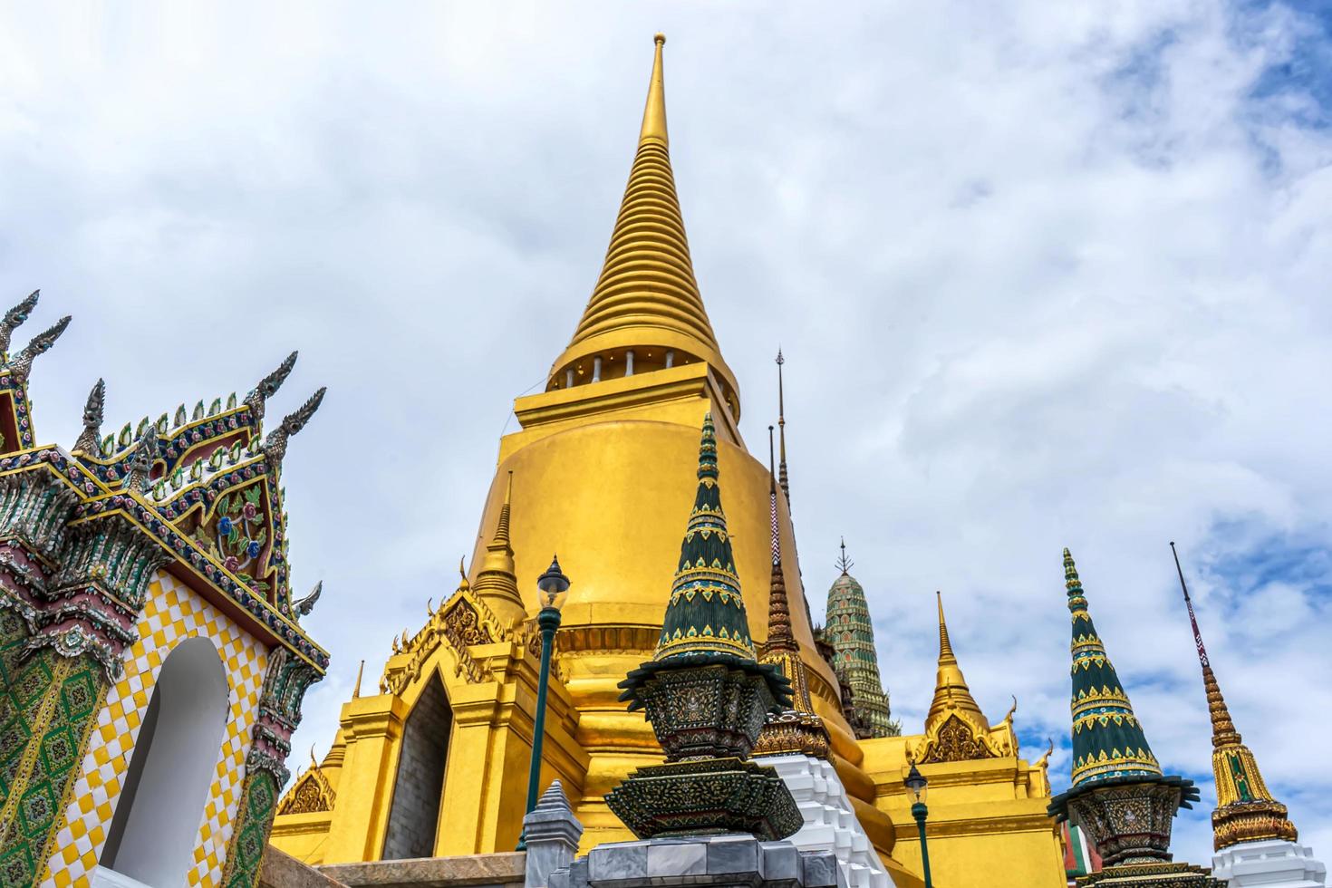 One landmark of Wat Phra Kaew in Bangkok, Thailand. A place everyone in every religion can be viewed. photo