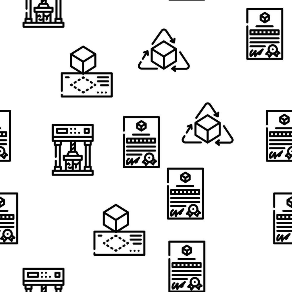 Production Business Vector Seamless Pattern