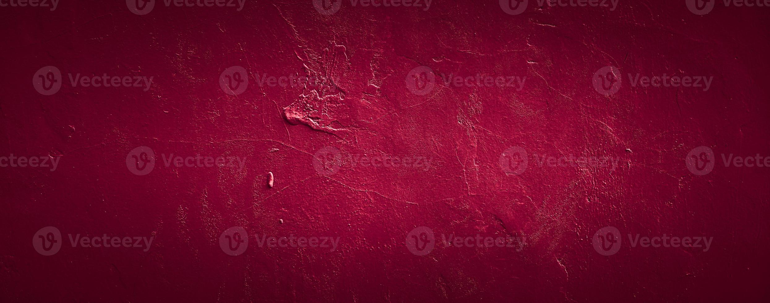 dark grungy red abstract concrete wall texture background photo