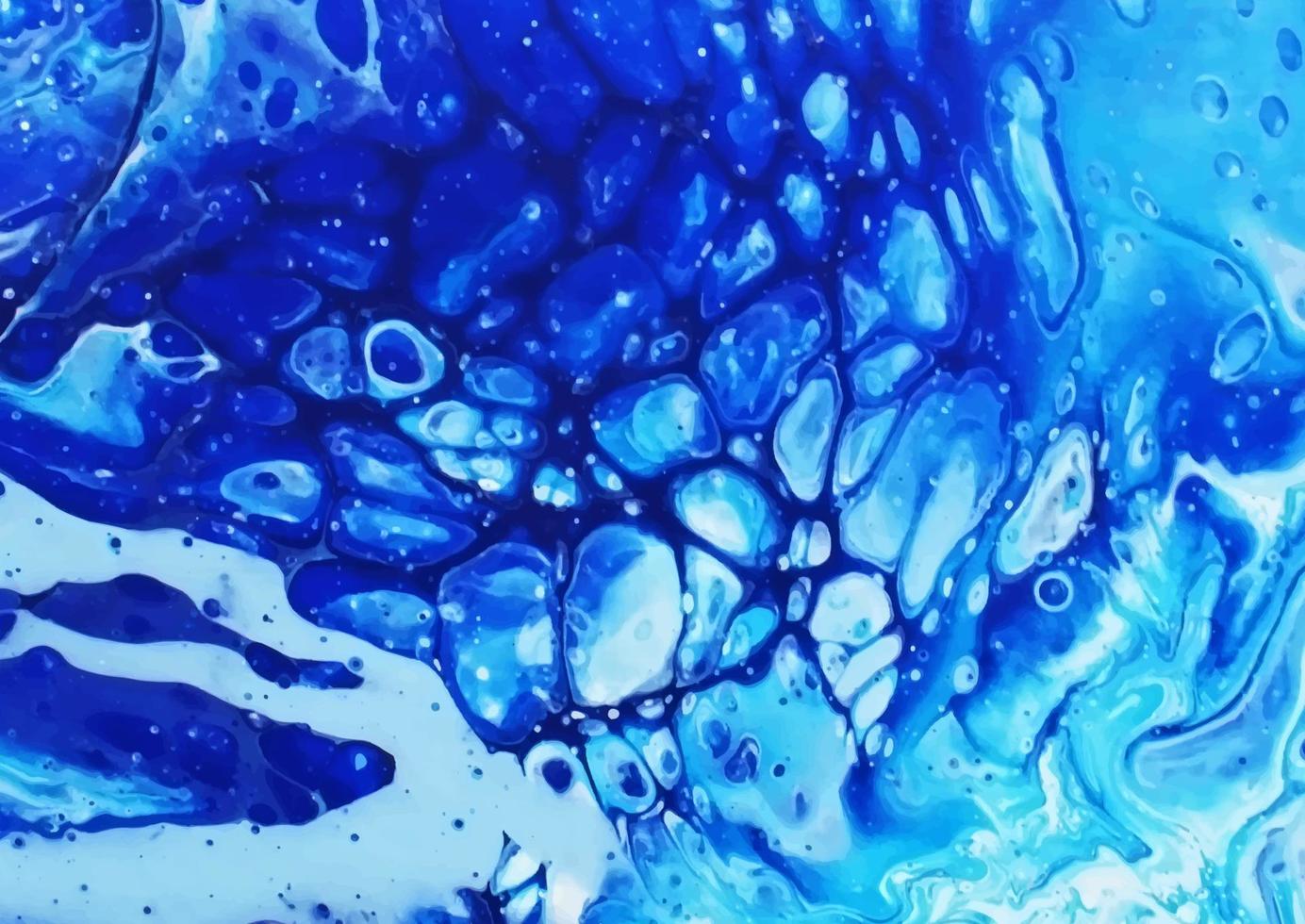 hand painted fluid art background vector