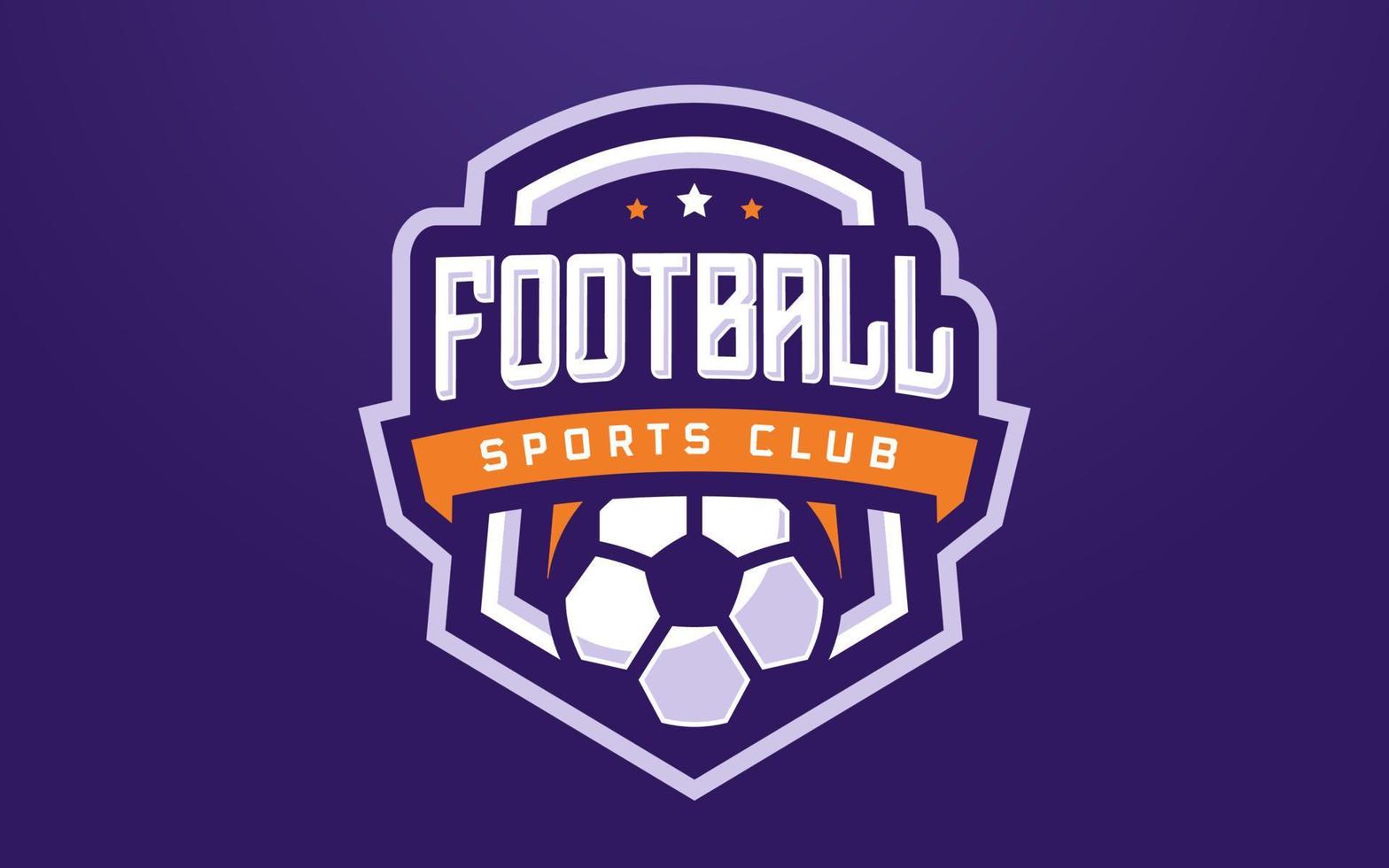 plantilla de logotipo de club de fútbol para equipo deportivo y torneo vector