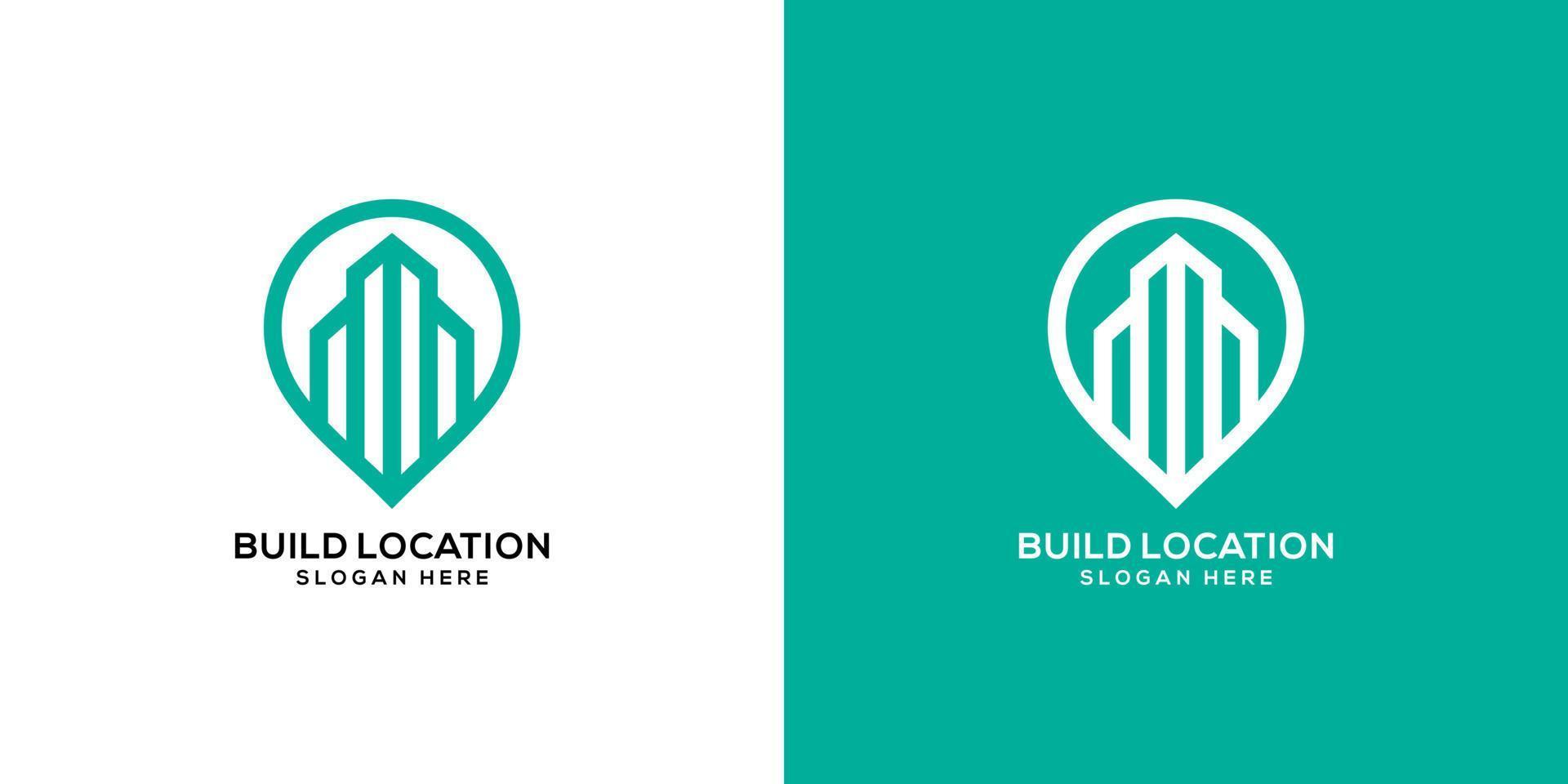 building location logo vector template design