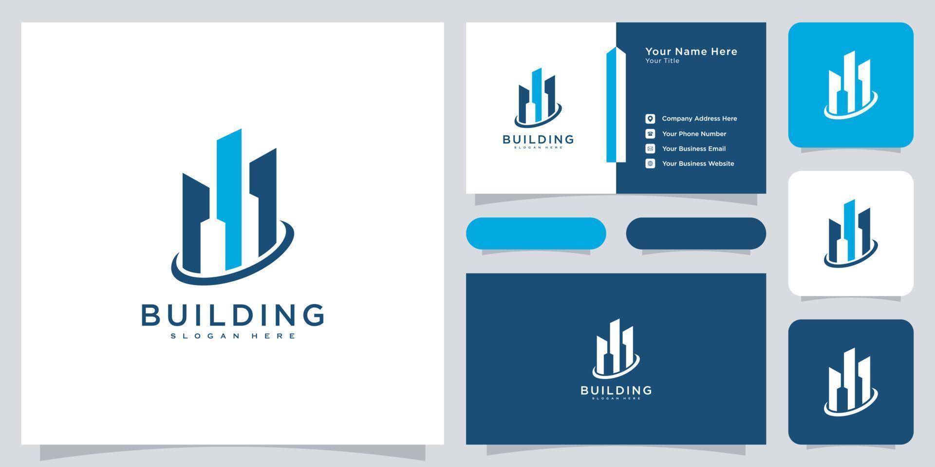 set of Building logo city building for logo design inspiration vector