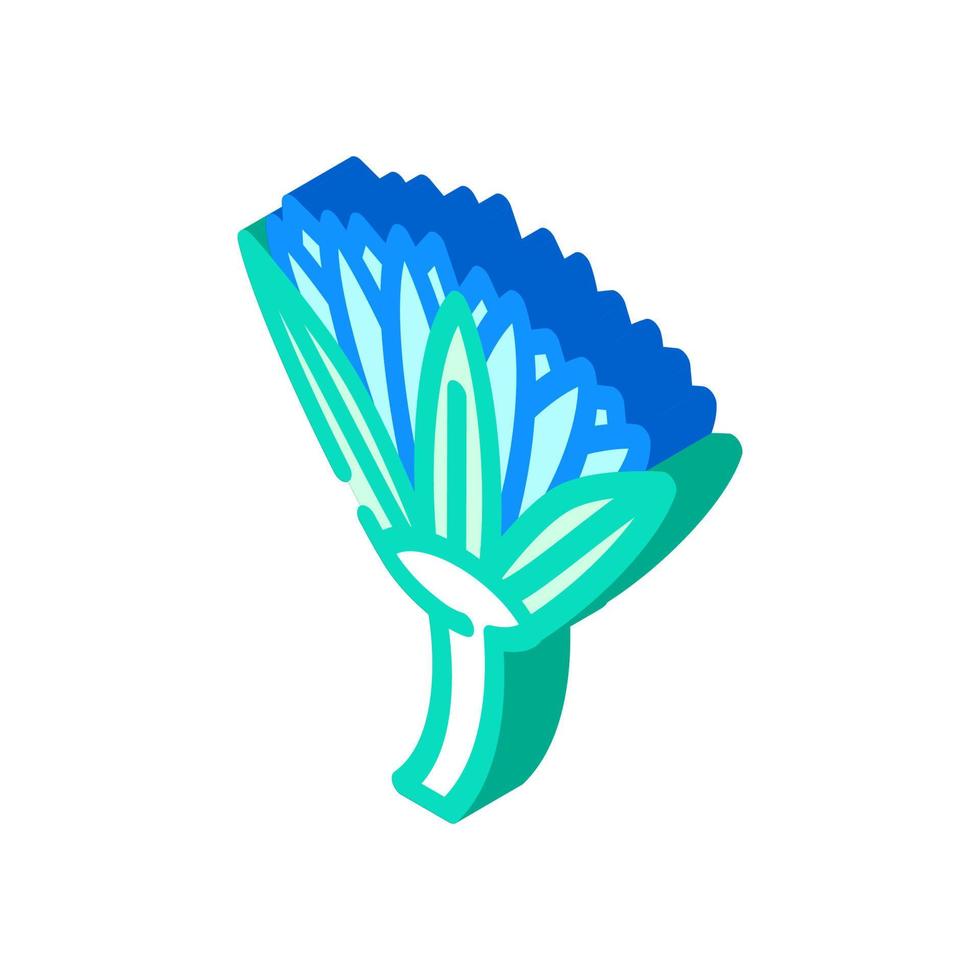 lotus flower isometric icon vector illustration