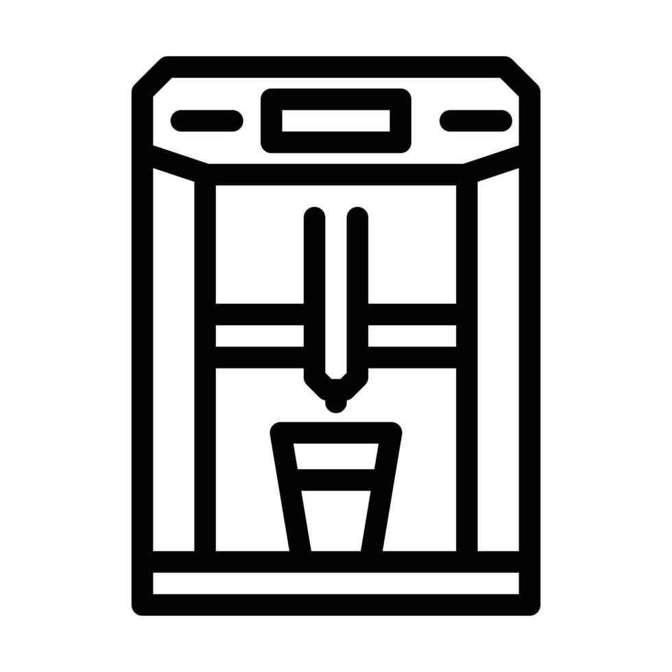 drip filtration coffee machine equipment line icon vector illustration