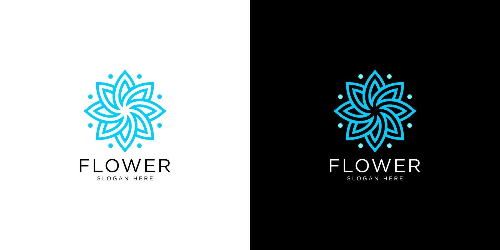 vector premium de logotipo de flor de naturaleza