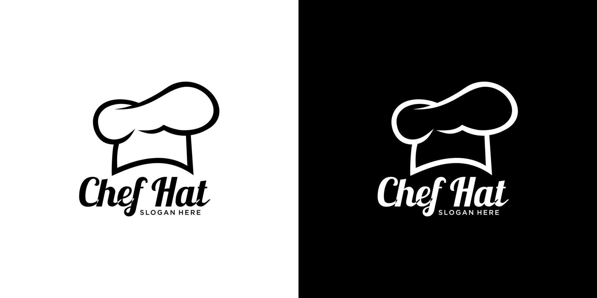 vector de plantilla de logotipo de sombrero de chef