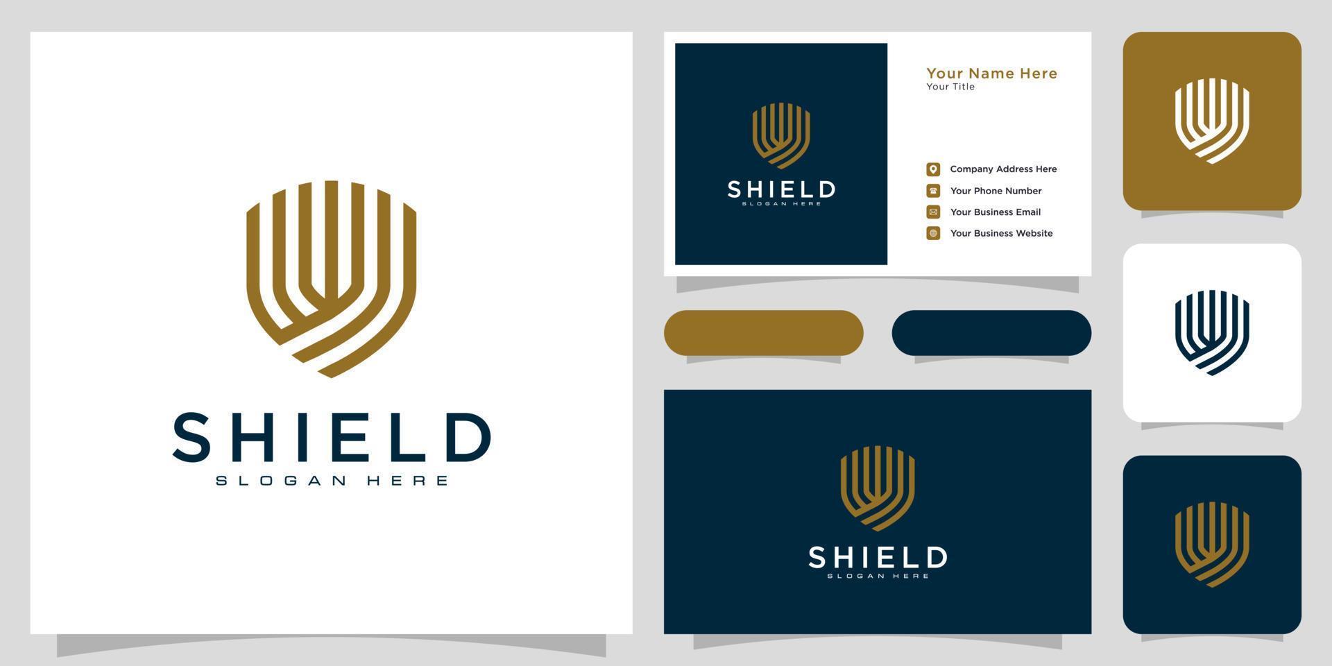 Security Shield Logo vector premium