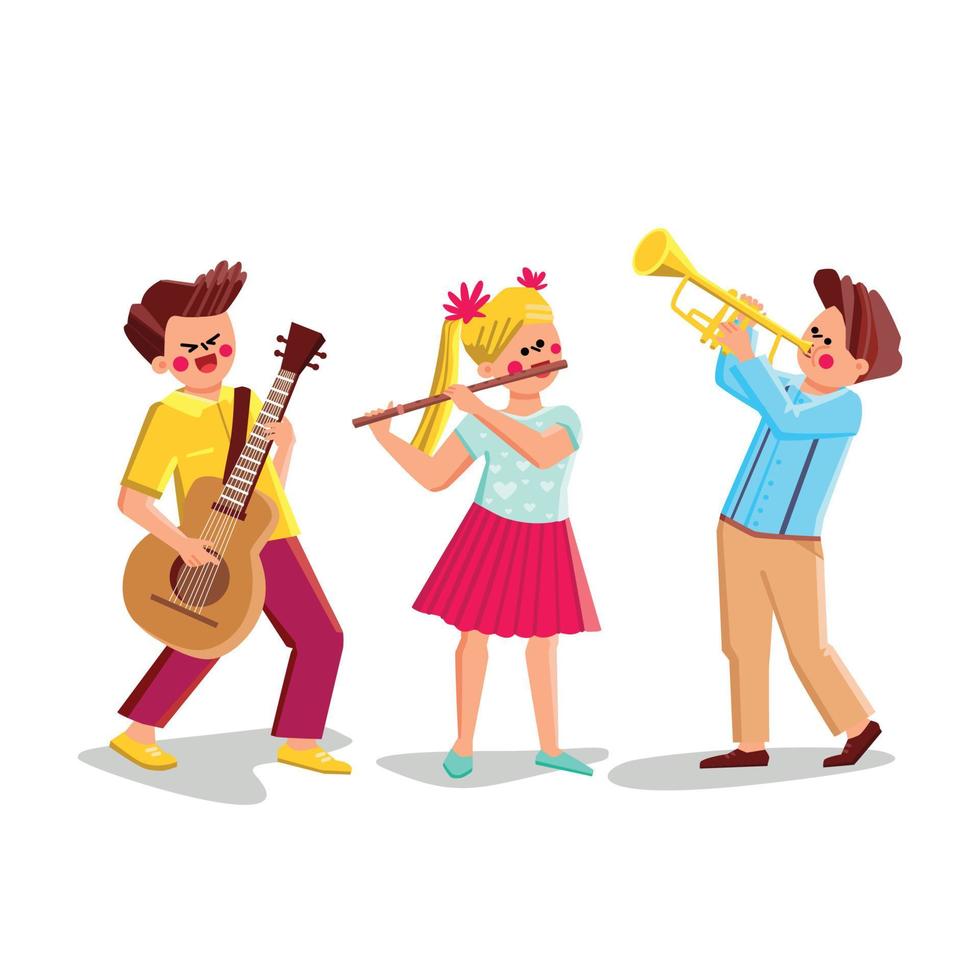 orchestra children music band vector
