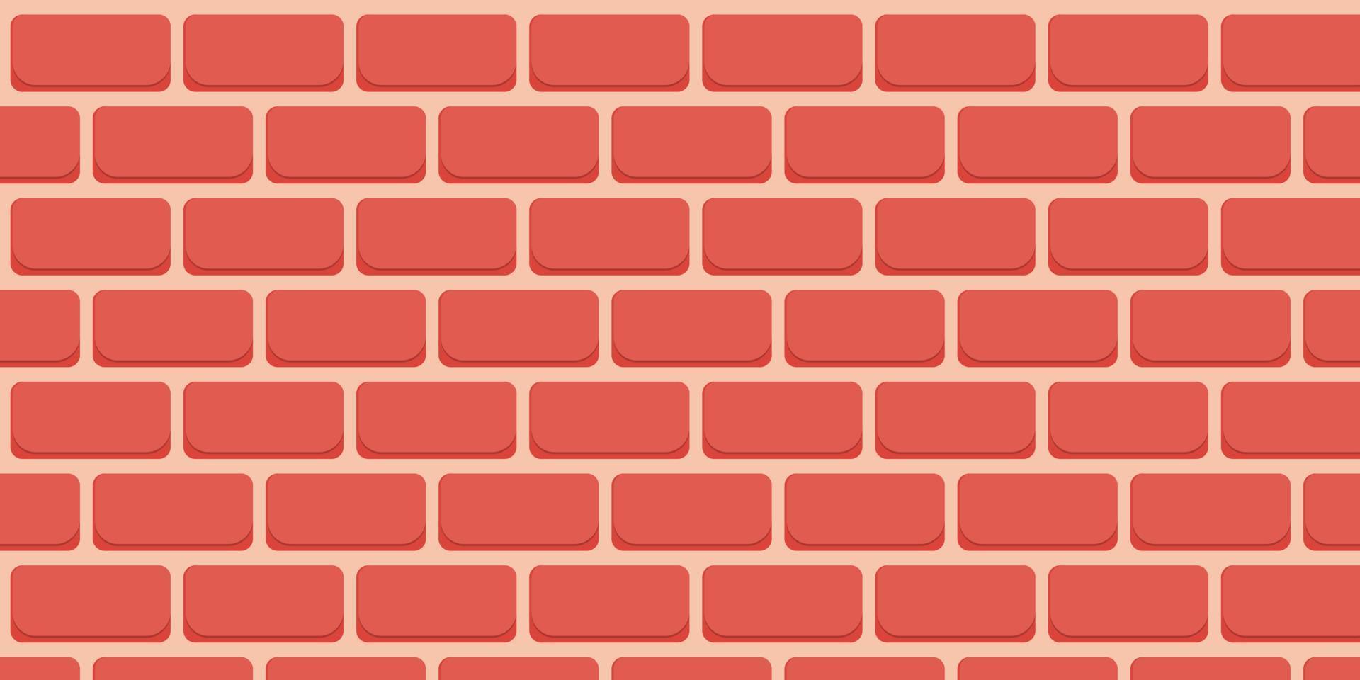 Cartoon Brick Wall background seamless Vector texture pattern illustration.  7995471 Vector Art at Vecteezy