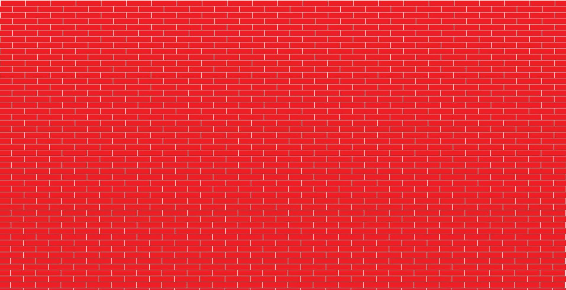 Wall Brick Background Vector for free use. Long Wall pattern Vector