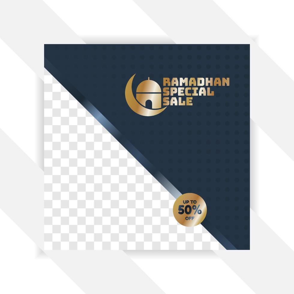 ramadan Social media pack. Business presentation template. Set of modern square blog posts Editable simple info banner, trendy book cover idea. Minimal. For app, web mail digital display style. vector