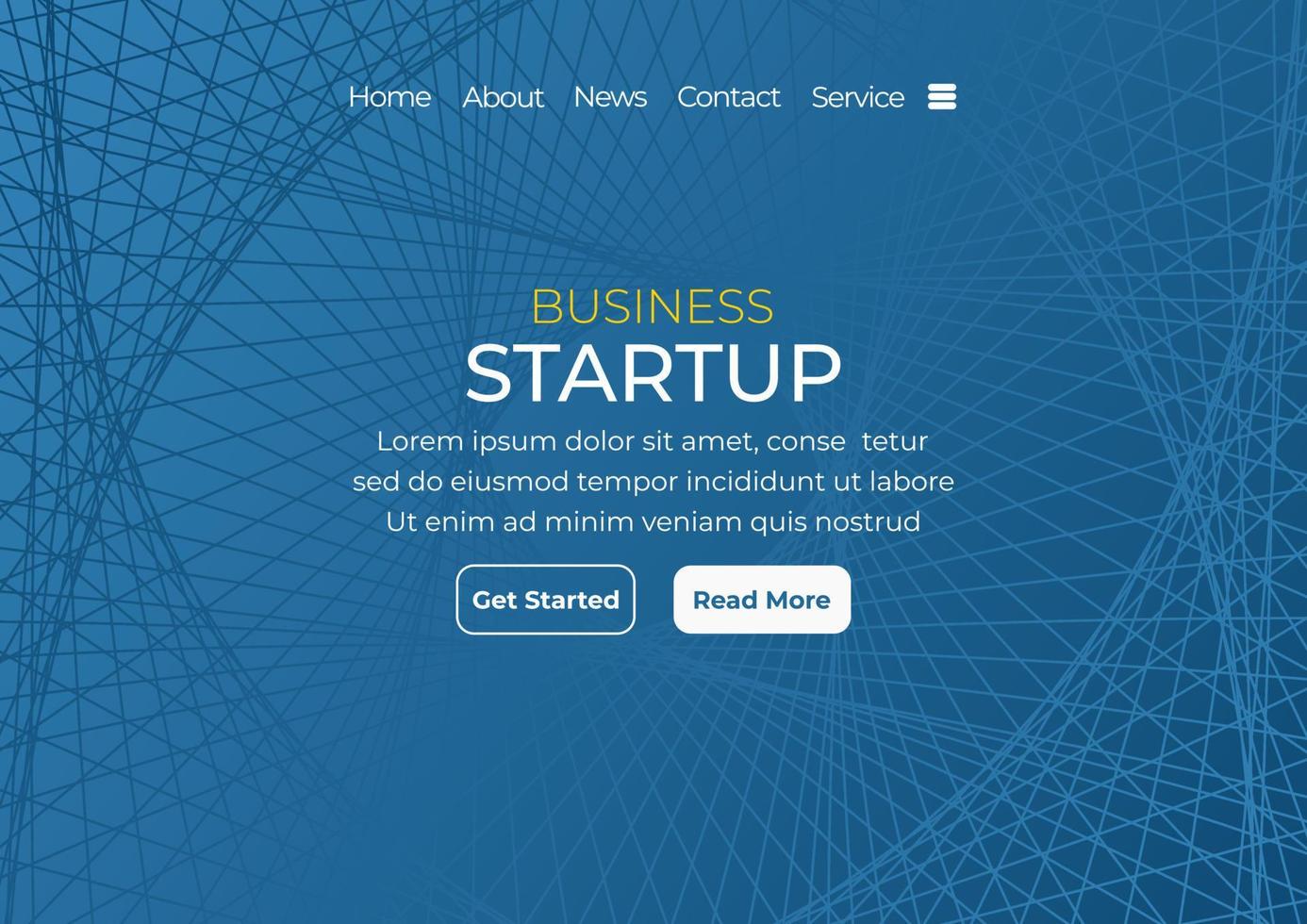 Startup business concept, with wireframe background. Business project startup process, idea through planning and strategy, time management. vector
