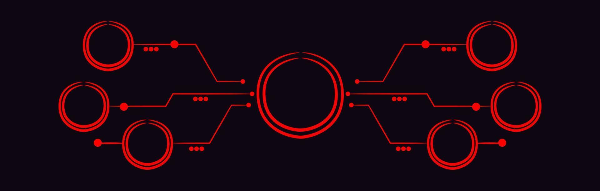 vector illustration of infographic diagram line art.