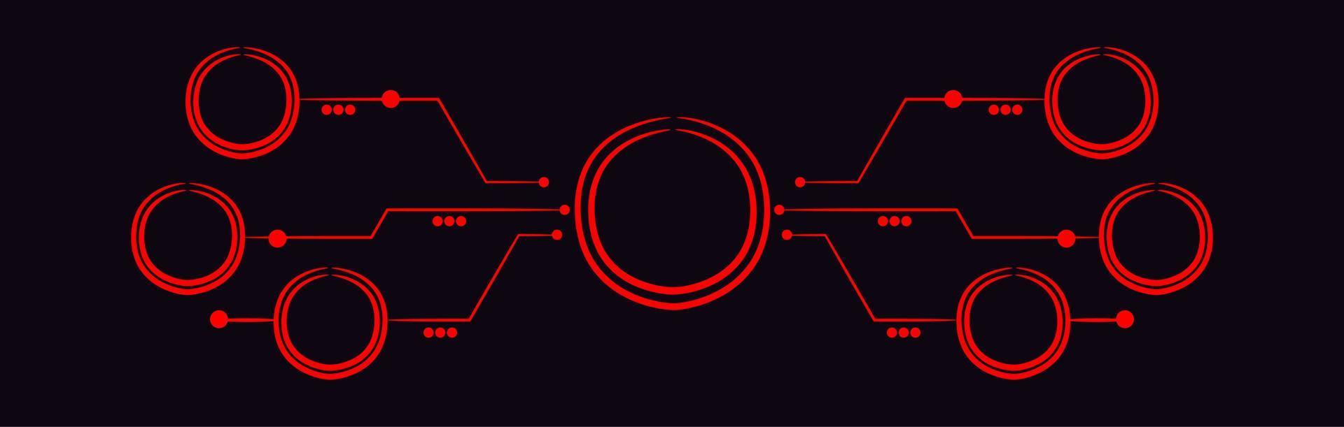 vector illustration of infographic diagram line art.