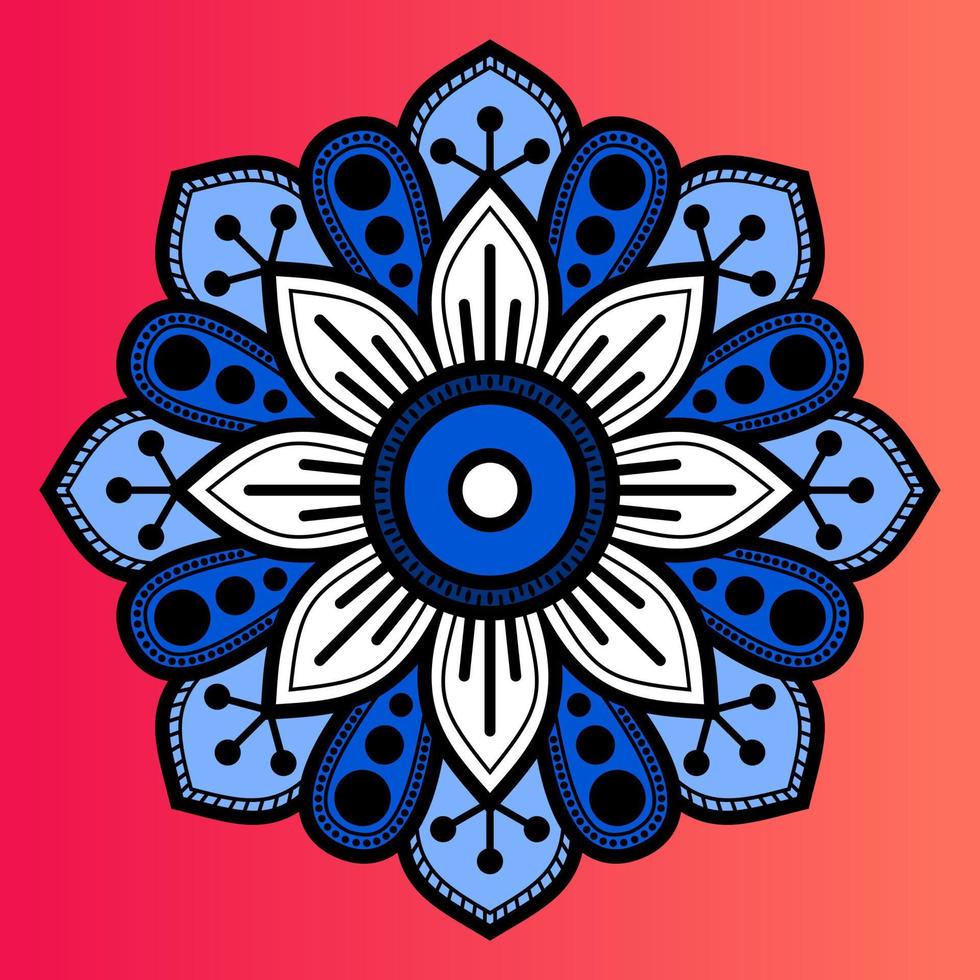 mandala vector illustration. Vector hand drawn circular decorative element. for background object, flyer object, element object