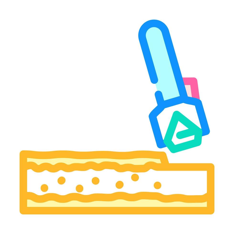 microdermabrasion therapy color icon vector illustration