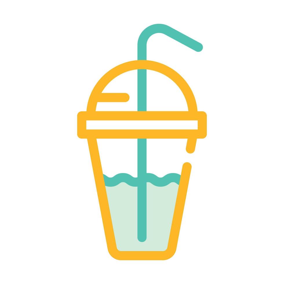 drink cocktail cup color icon vector illustration