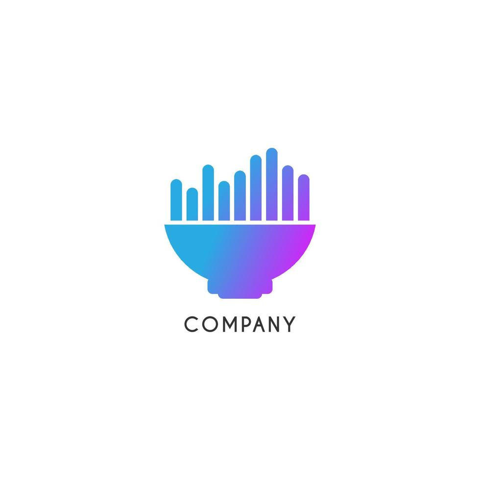 Speaker Sound with Spectrum Bar Logo Concept, Audio Signal Design Vector, Colorful Logo Template vector