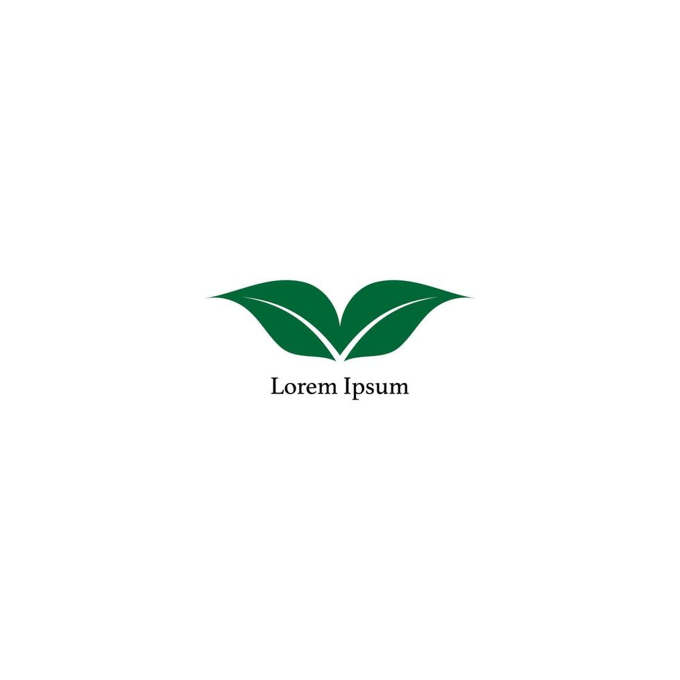 Save our planet logo concept isolated on white background. Nature logo design template. Twin green leaf illustration. Save the earth. Save our planet. vector