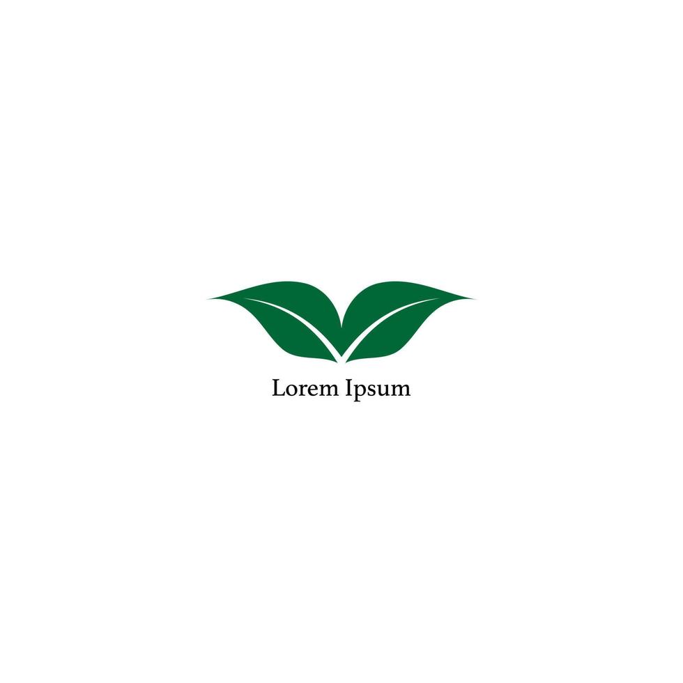 Salvemos el concepto del logotipo de nuestro planeta aislado en fondo blanco. plantilla de diseño de logotipo de naturaleza. ilustración de hoja verde gemela. Salva la tierra. salva Nuestro Planeta. vector