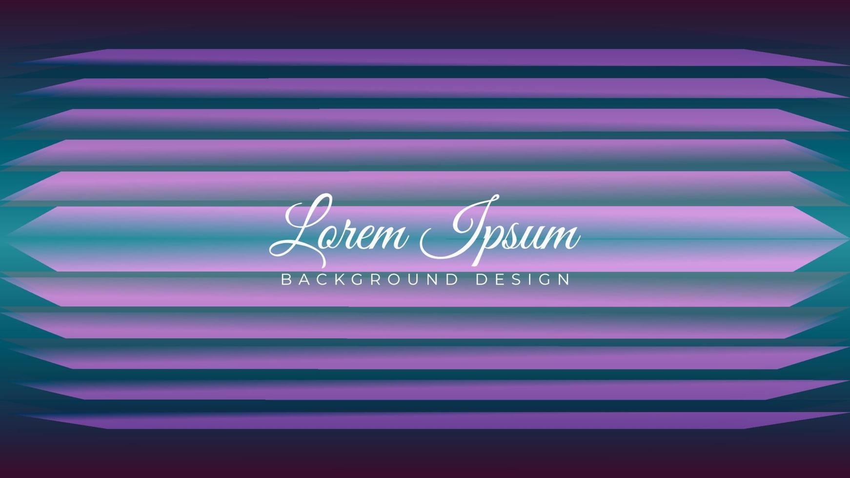 Dark Neon Stripes Vector Illustration. Blue Black Pink Color Theme. Abstract Background Design Template.