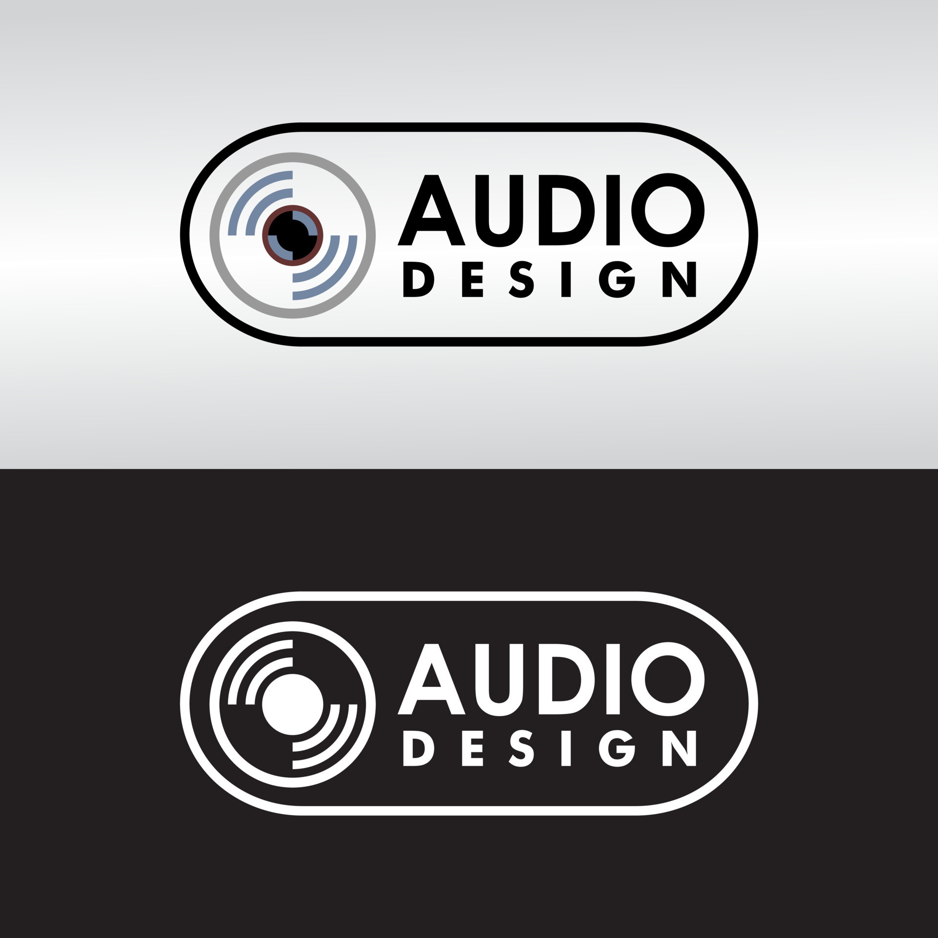 Audio Design Logo Concept, Audio Design Template 7997120 Vector Art at