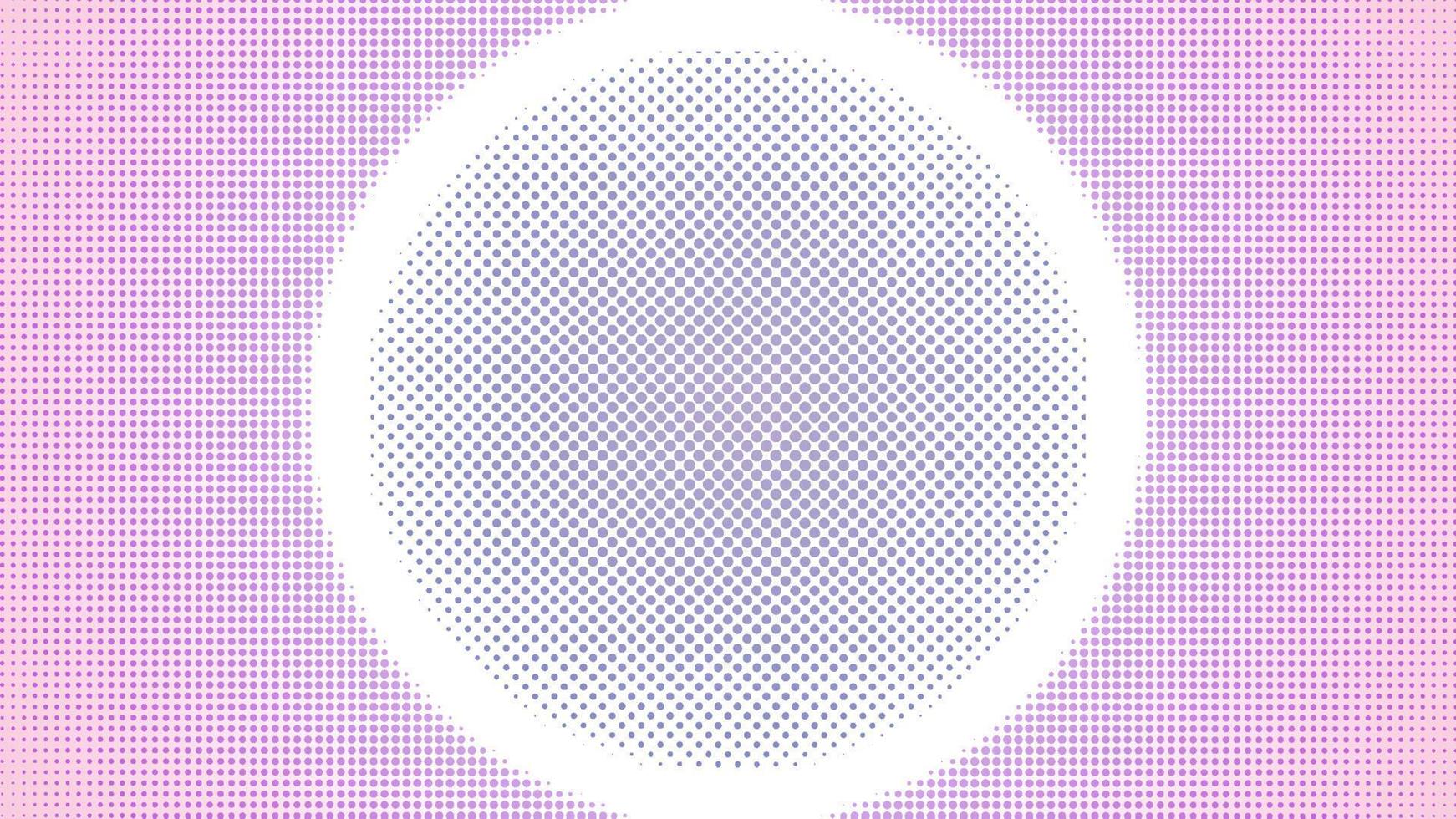 Halftone Background Design Template with Big Ellipse Shape Element, Abstract Dots Pattern Illustration, Retro Texture, Pink Violet Gradient, Romantic Color, Valentine Day, Polka-dotted, polkadot, vector