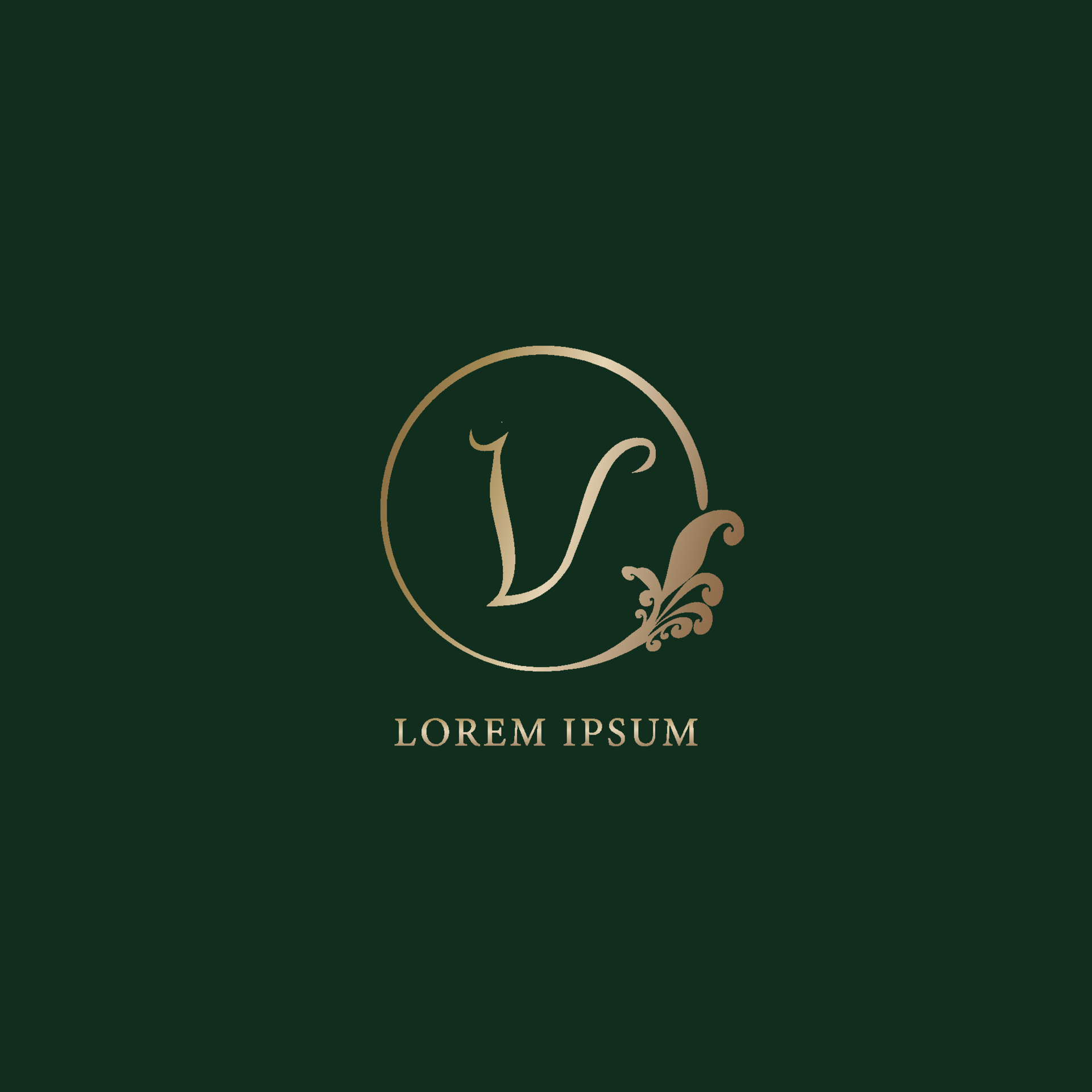 Letter VL logo with Luxury Gold template. Elegance logo vector