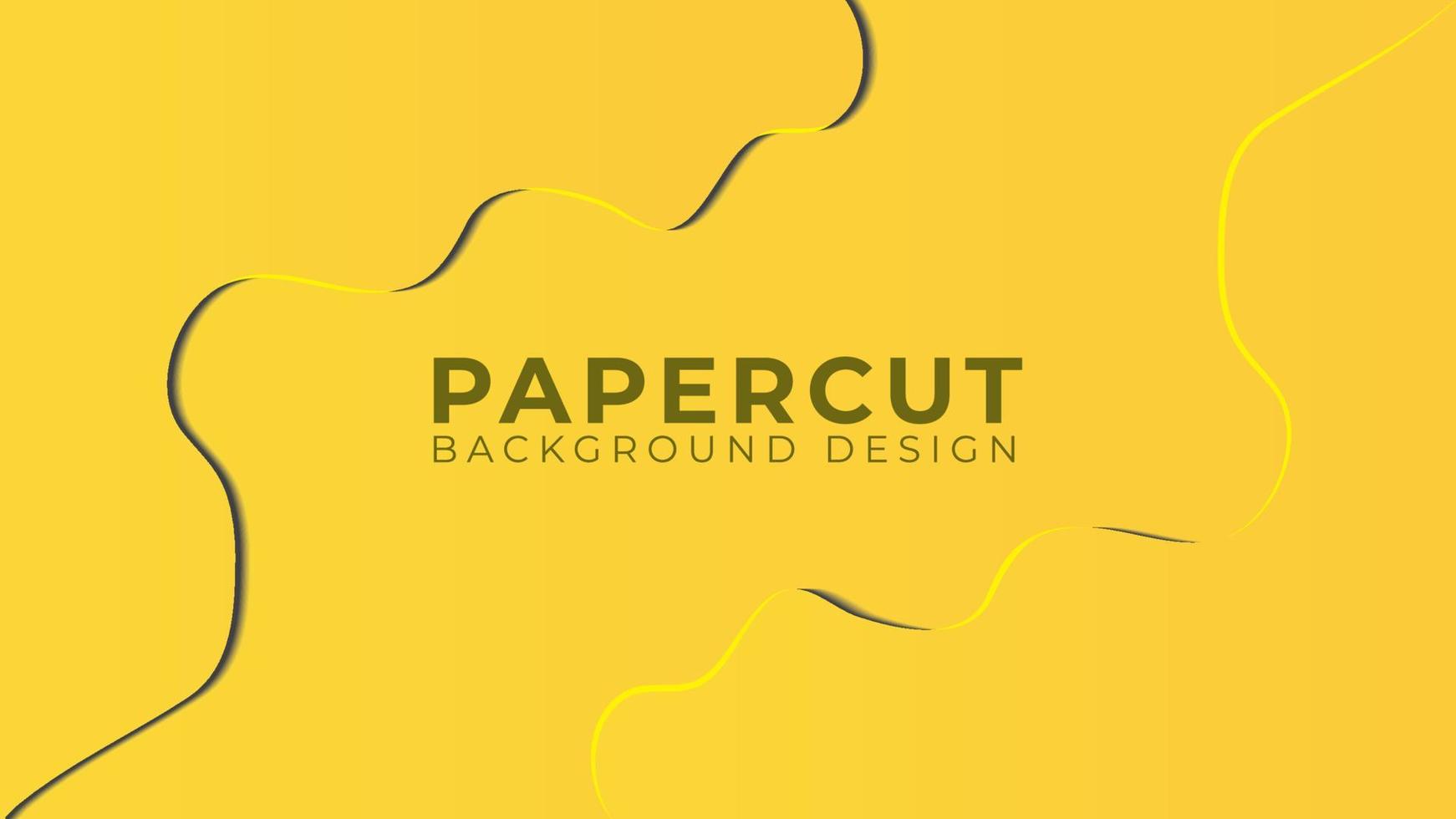 Ilustración de vector de capas de corte de papel 3d colorido. plantilla de diseño de fondo abstracto brillante. tema de color naranja amarillo. estilo de diseño limpio y simple