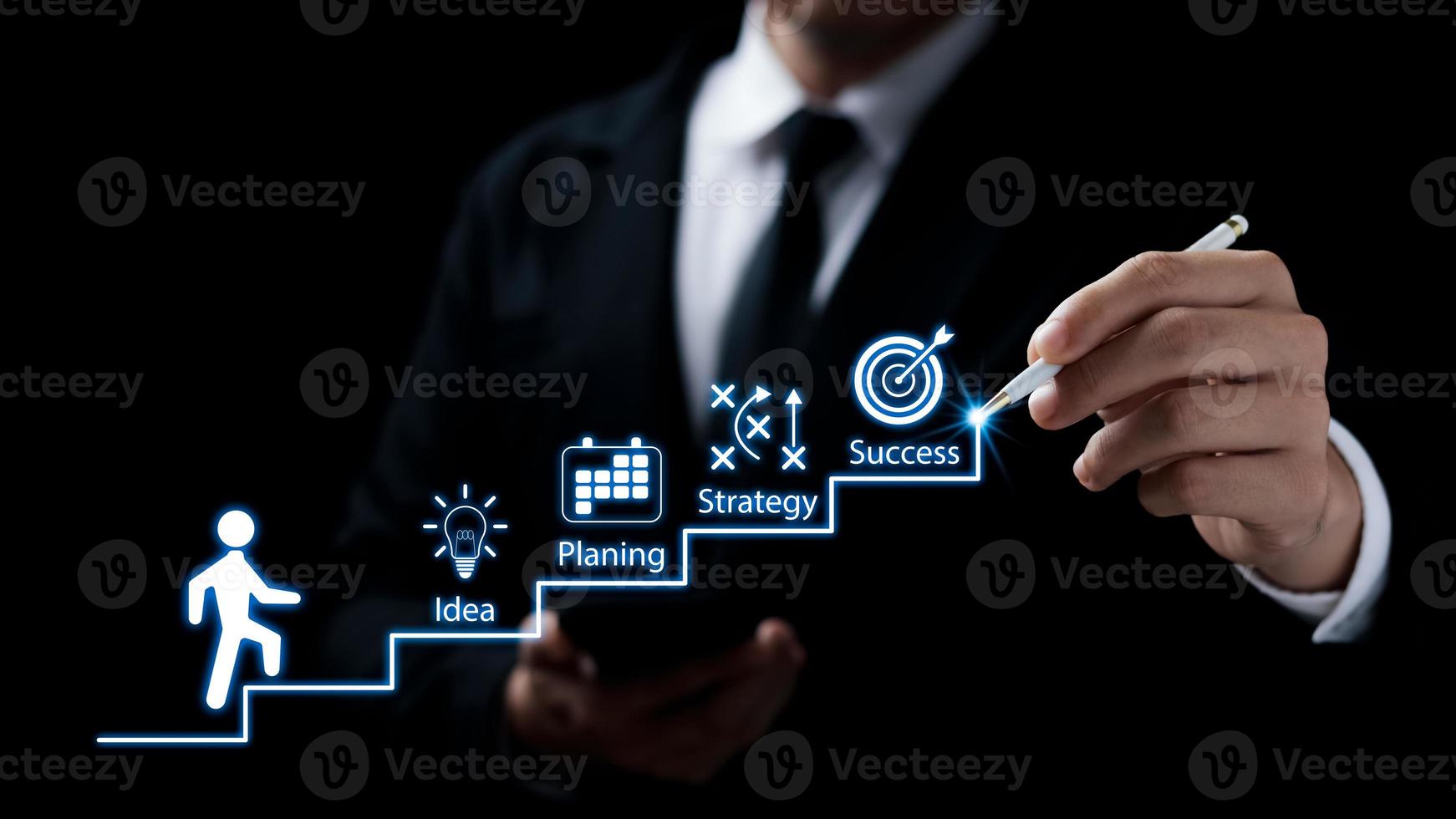 businessmen-point-to-successful-business
