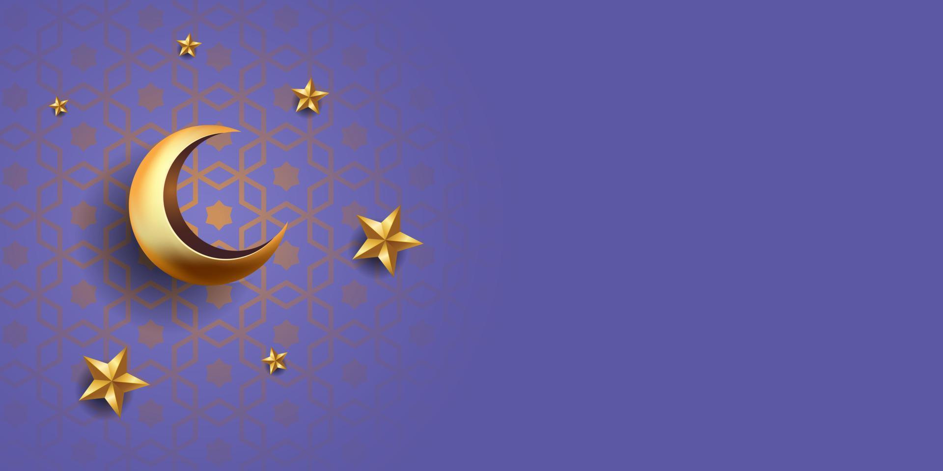 ramadan kareem banner background design illustration vector