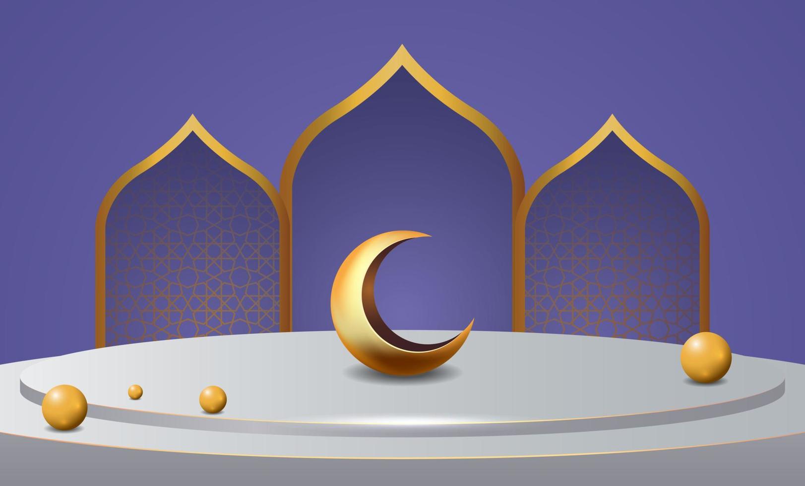 ramadan kareem banner background design illustration vector