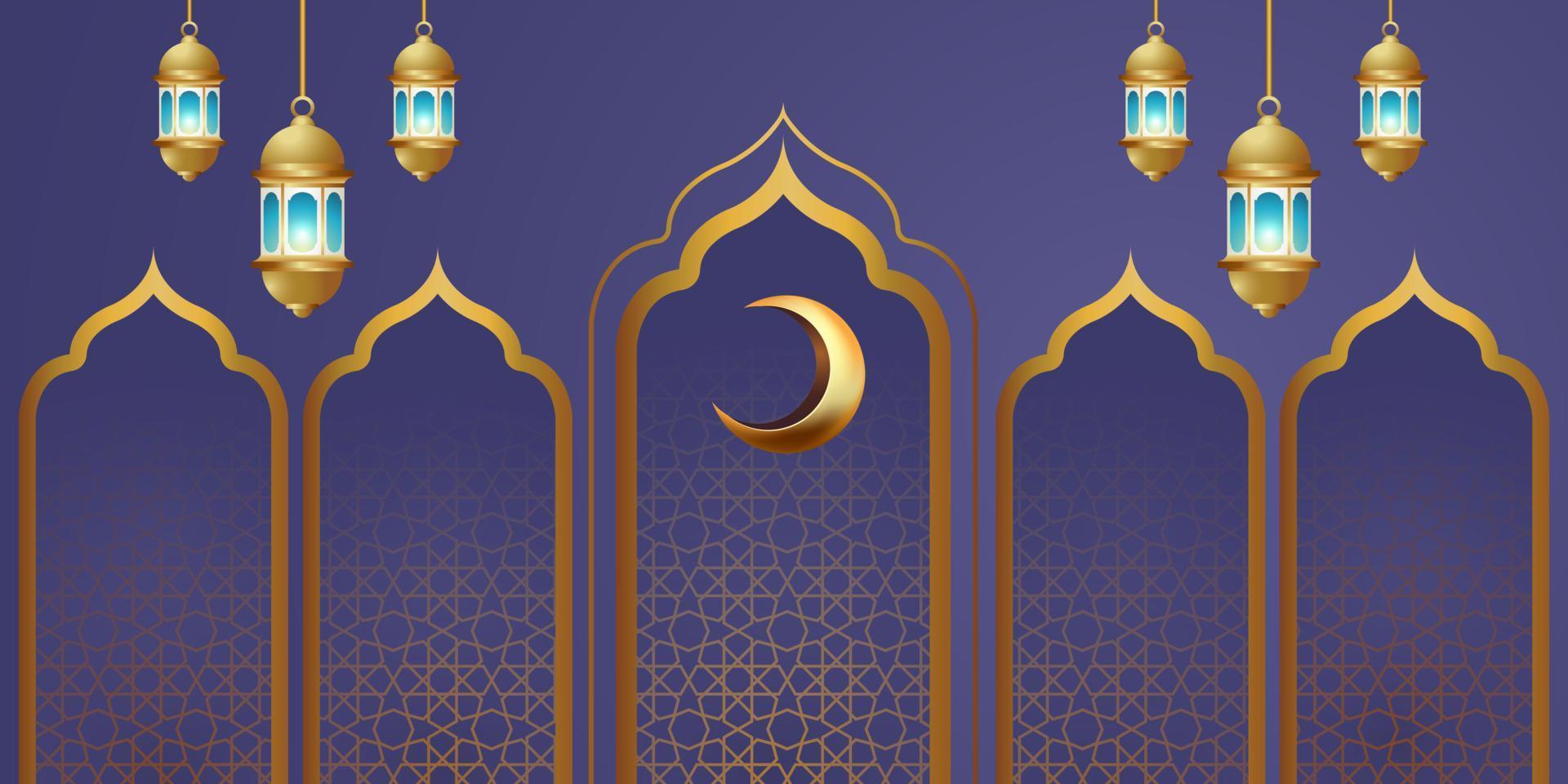 ramadan kareem banner background design illustration vector