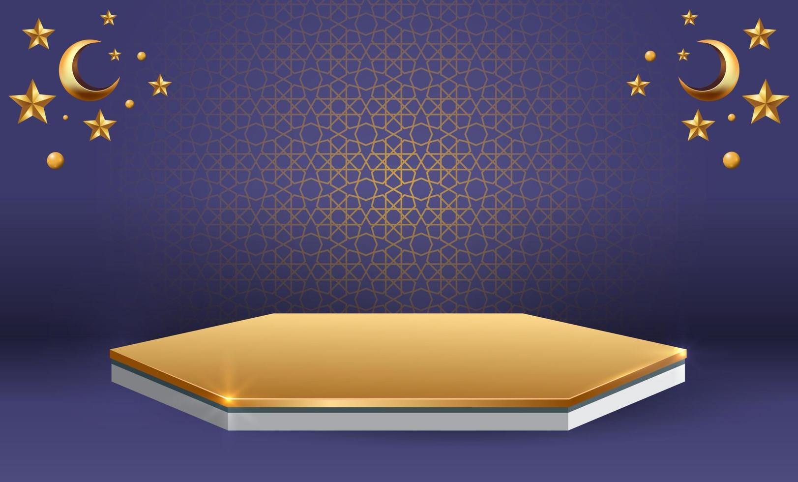 Ilustración de diseño de fondo de banner de ramadan kareem vector